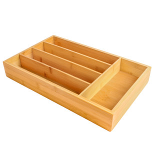 Rangement à 5 fentes en bambou BergHOFF, 13,5 po x 8,25 po