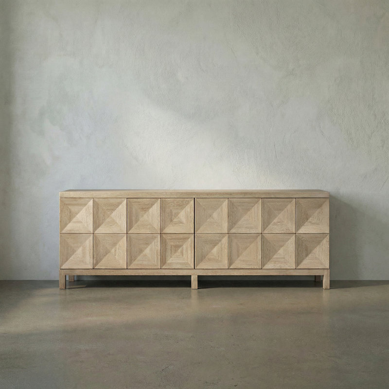 Quadrant 4 Door Sideboard, Washed Walnut