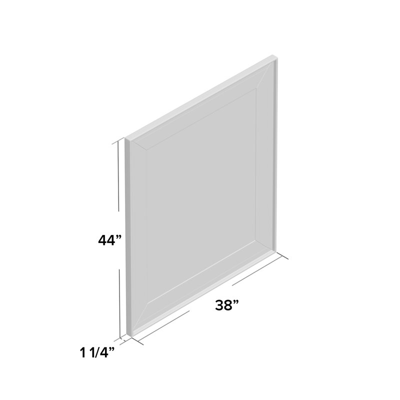 Flat Wall Mirror, 44" H x 38" W
