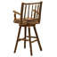 Tabouret de comptoir pivotant avec accoudoirs Fireside Lodge Hickory-1710634917
