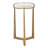 Everly Quinn Hinkson Antique Gold Accent Table