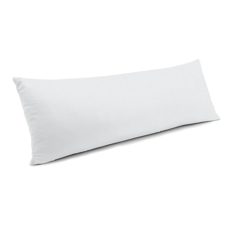 Rectangular Pillow Cover & Insert, 14" x 48", Bright White