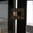 Black Display Cabinet With Tempered Glass, Lighted Feature, And Mirrored Back For Office Decor Elegant Curio Interior, Vintage Charm, Metal Handle Wines