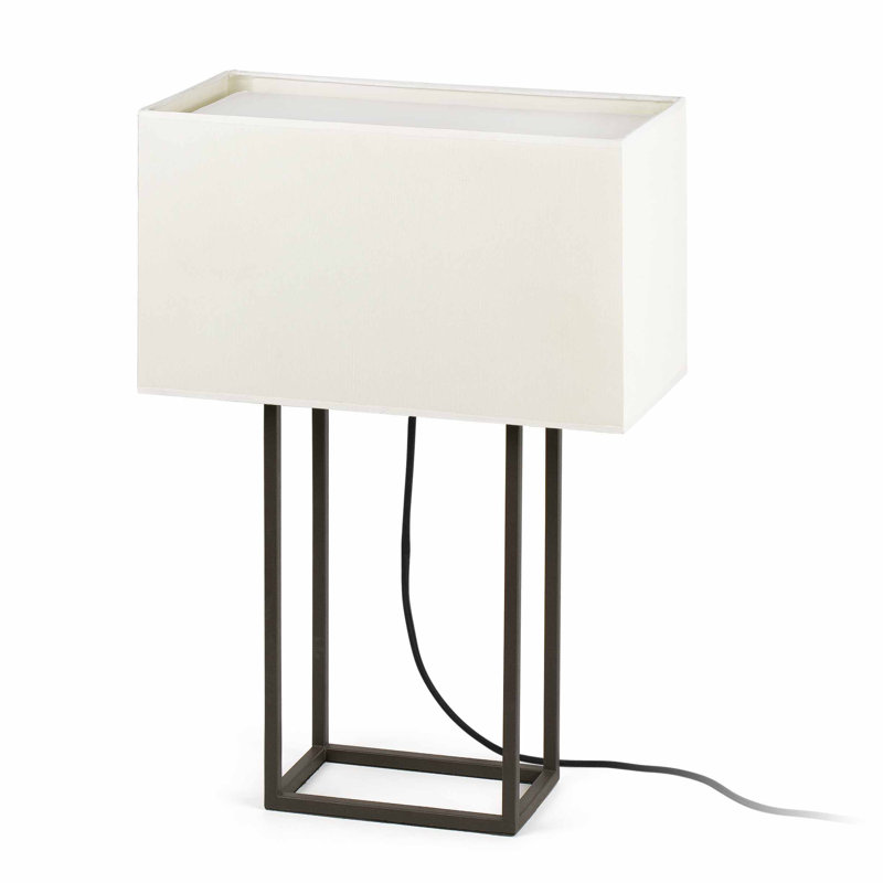 Hefley Metal USB Table Lamp, Brown