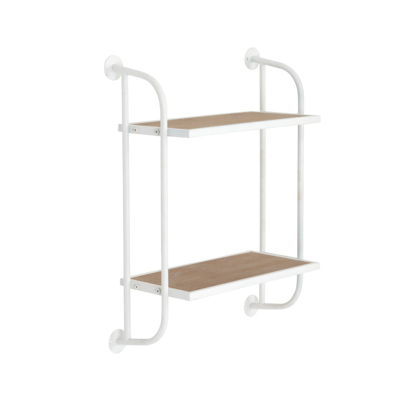 Étagère murale Emery, Blanc, H 25 po x l 18 po x P 8 po