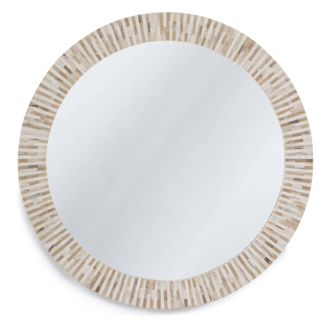 Bone Flat Wall Mirror Regina Andrew