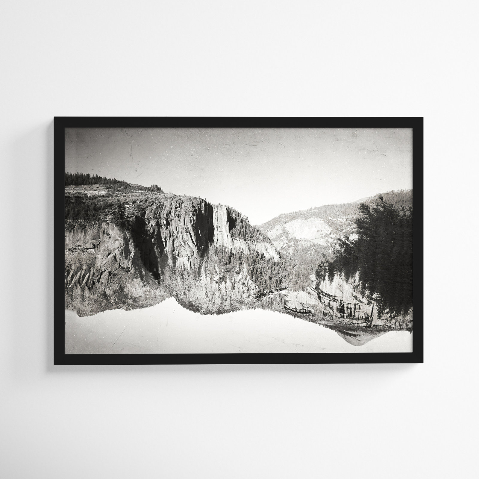 Negative Reality Inversion Photo Print, Black, 18" H x 27" W