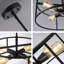 Luminaire suspendu tambour simple 4 lumières