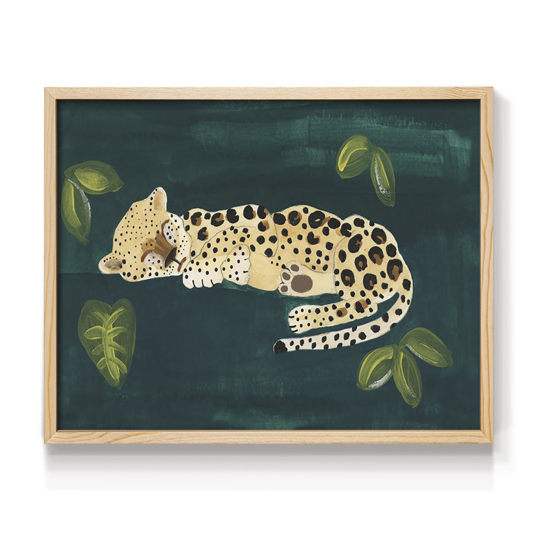 Lethargic Leopard II -Framed Print - Restickable