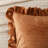 Velvet Ruffle Pillowcases Caramel Pillowcases Queen Camel Velvet Pillow Coves Camel Ruffle Fringe Design Luxurious Pillow Cases with Pocket Closure Set of 2-123164942-123164937
