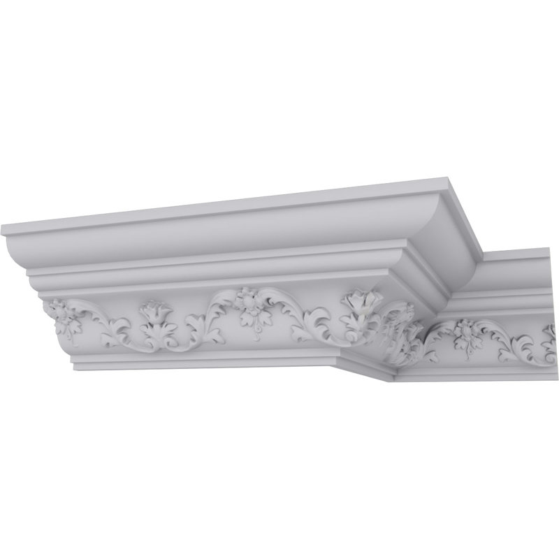 4"H x 3 1/2"P x 5 3/8"F x 94 1/2"L Kent Crown Moulding