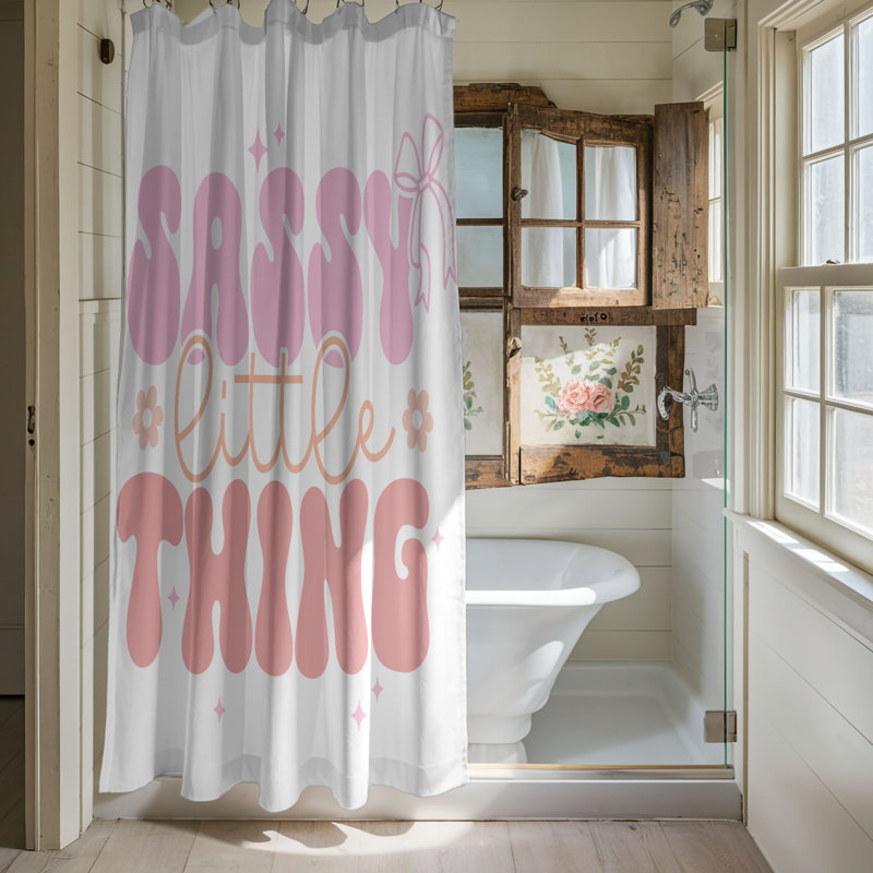 Kindhearled Quotes - Rideau de douche standard 1 pièce, H 74 po x l 71 po