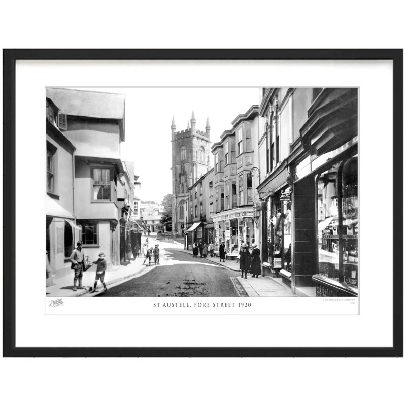 St Austell, Fore Street 1920 by Francis Frith - Single Picture Frame Print, 60cm H x 80cm W x 2.3cm D