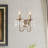 2- Lights Candle Wall Lights Crystal Candle Wall Sconces