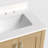 24" Bathroom Vanity With Bombay White Engineered Stone Countertop, Backsplash, And Ceramic Basin Single Sink-765583050