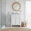 Meuble-lavabo autoportant de 24 po avec lavabo en céramique, armoire de rangement de salle de bain avec 1 tiroir basculant et 2 portes à fermeture en douceur avec organisateurs-884793041