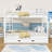 Queen Over Queen Wood Bunk Bed With Trundle-739143968