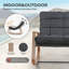 Stannard 28.7"Wide All-Steel Frame Water-Resistant Fabric Rocking Chair Sets With Side Table