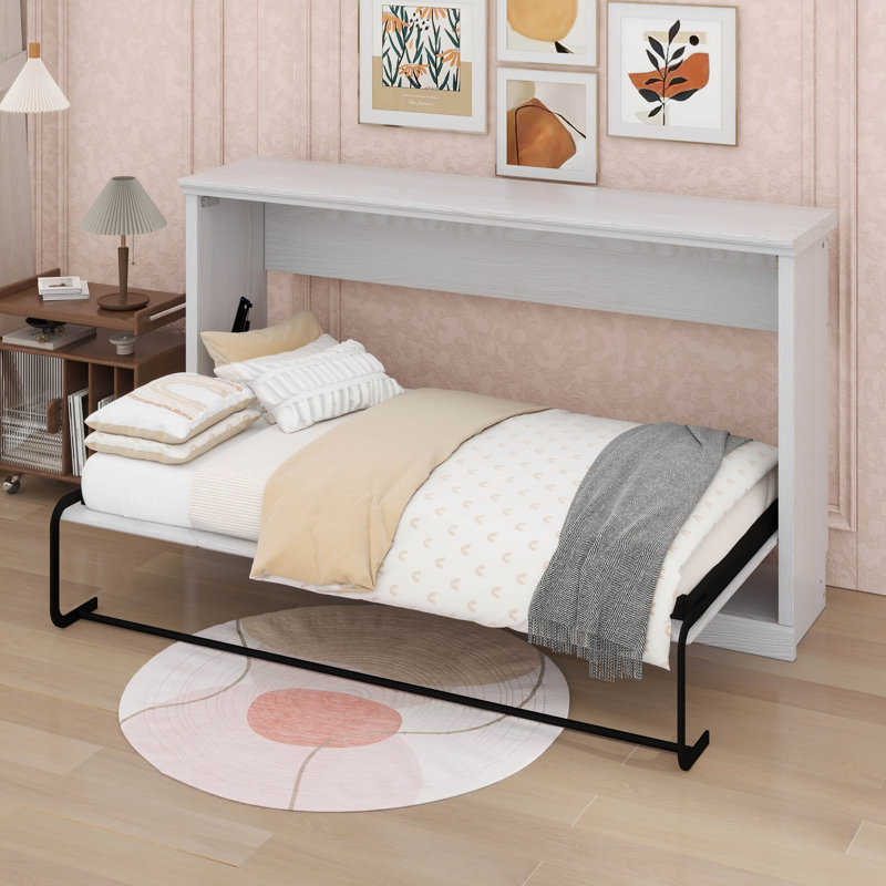 Horizontal Murphy Bed Cabinet Twin Size