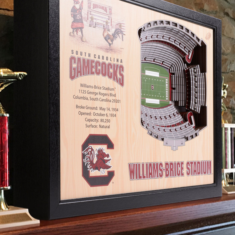 Décoration murale 25 couches NCAA, Gamecocks de South Carolina