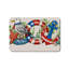 Tapis nautique gris clair mouette ancre patriotique 24 po x 36 po
