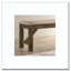 Banc de salle à manger rembourré en tissu Raven
