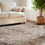Tapis doux lavable à la machine à motif de médaillon vieilli rétro pour le salon, la chambre à coucher avec envers antidérapant beige / crème-273915346-273327203