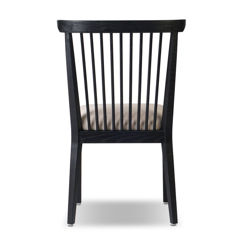 Tullio Upholstered Dining Chair, Black Ash