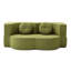 Le canapé-lit 2 en 1 pliant avec coussin se transforme facilement d'un canapé en lit simple pour des espaces de vie compacts.-129584115-129584117