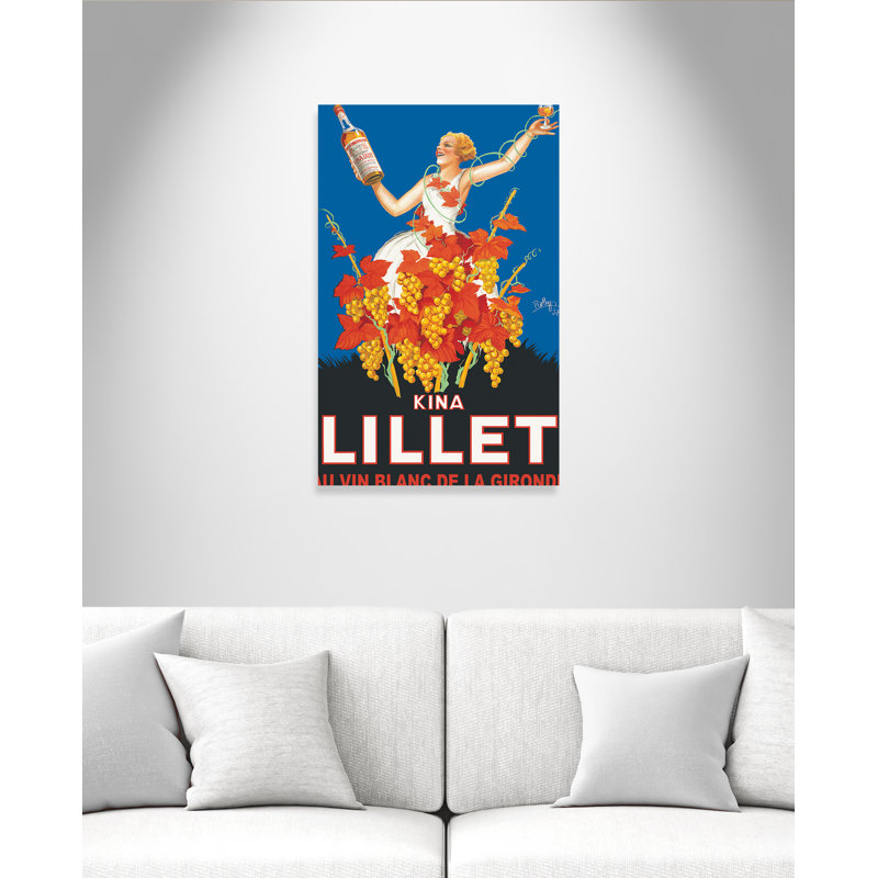Affiches rétro Kina Lillet - impression, Toile tendue, Pas de tapis