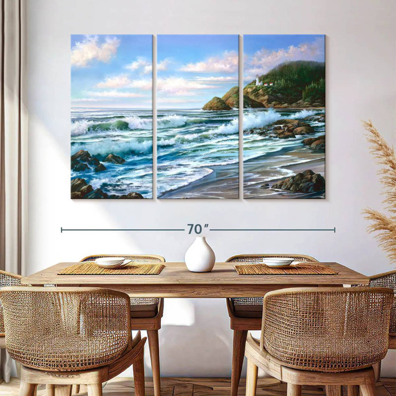 Phare Gillard Coastal Heceta Head, H 42 po x l 65 po