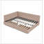 Structure de lit tapissier pour grand lit avec dossier et accoudoirs confortables, parfaite pour la chambre à coucher et le salon-54715904