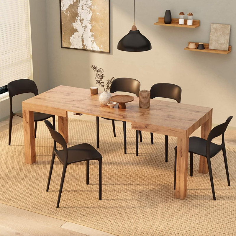 First Extendable Table, 47,2 X31,5 In, Rusti...