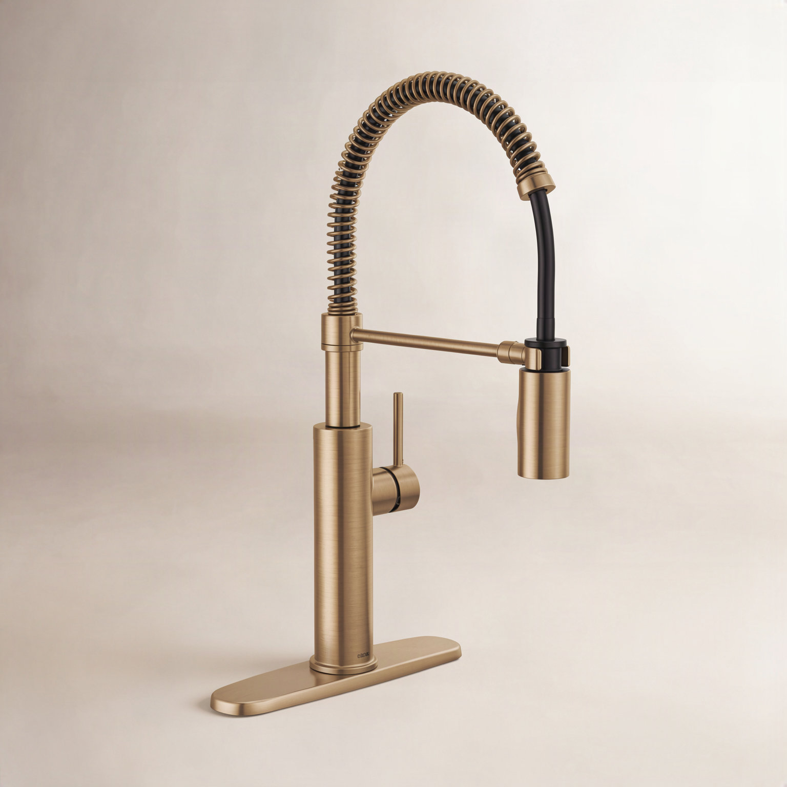 Antoni Commercial Pull-Down Kitchen Faucet, Champagne Bronze