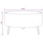 Table basse ronde avec pieds vidaXL, entièrement faite à la main