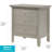 Chic Silver Champagne Nightstand