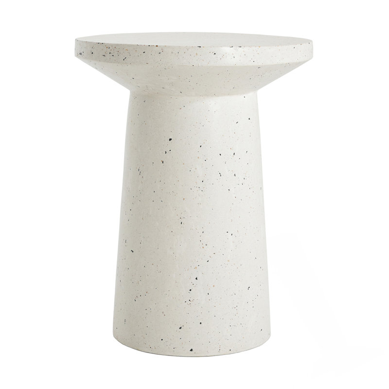 Outdoor 24" H MGO Terrazzo Side Table