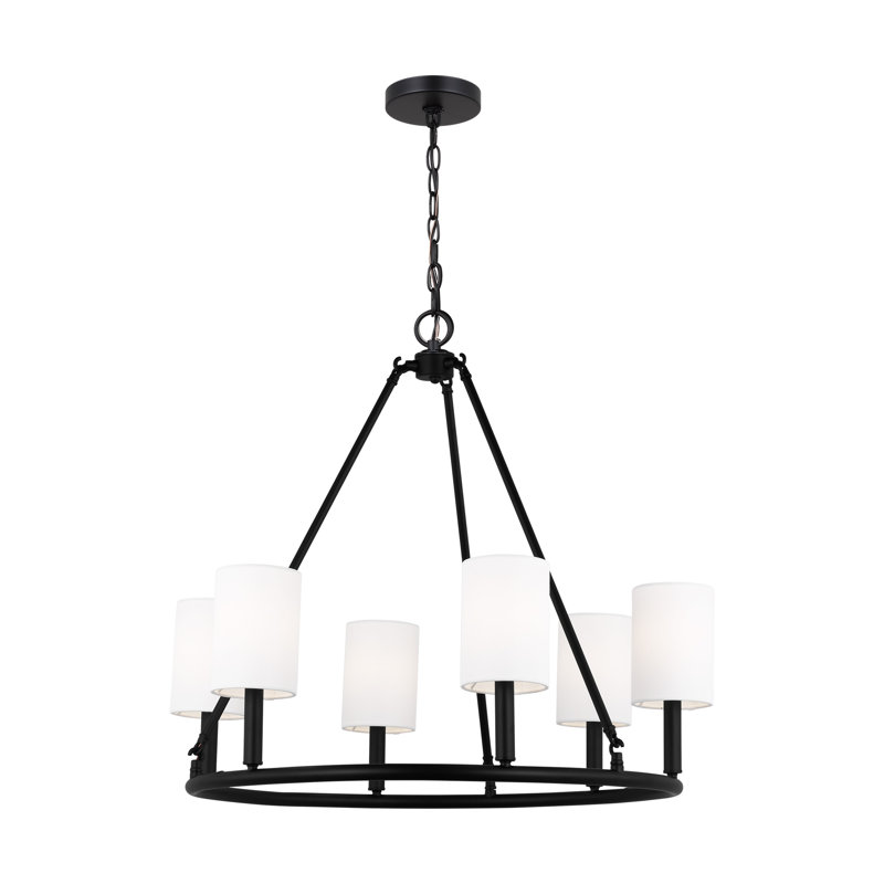 Grand lustre 6 lumières Egmont, Nuit noire