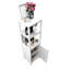 Organisateur de rangement de salle de bain en bambou pour petits espaces avec porte et tablettes-252560866
