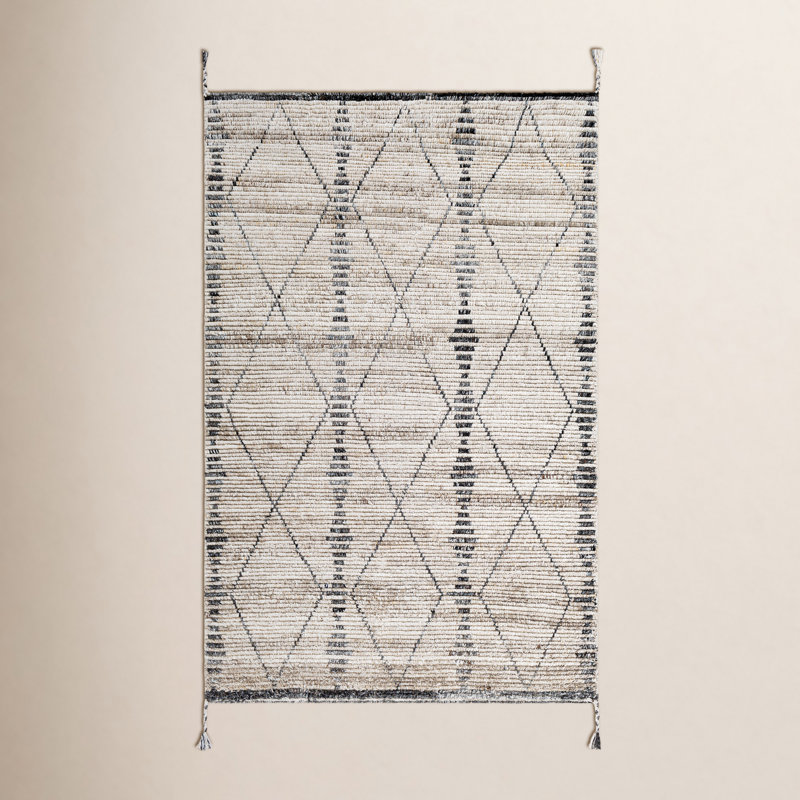 Moroccan Area Rug, Rectangle 5' x 7'6"
