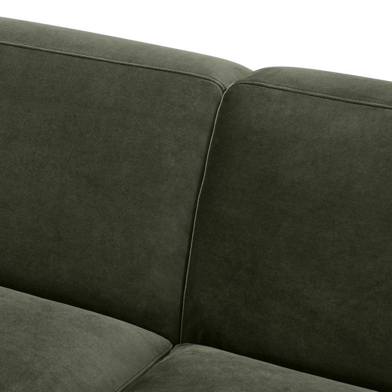 Mineta 92" Velvet Performance Fabric Sofa, Calabria Green