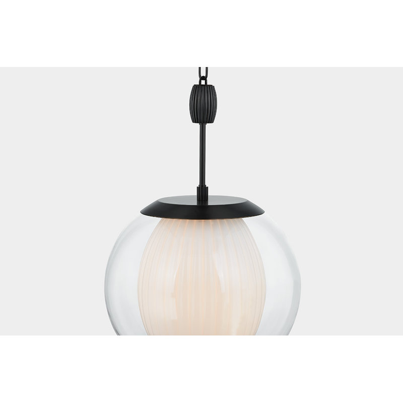 CLEMENTON PENDANT, Bronze, 16.75" H x 11" W x 11" D