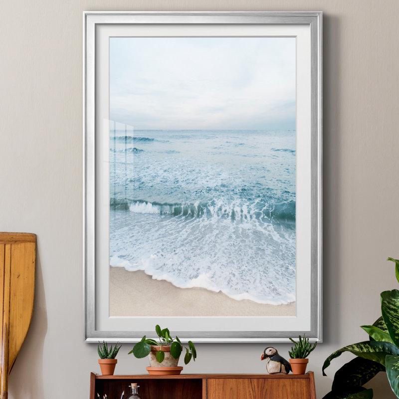 Tranquil Ocean II par Natalie Carpentieri - reproduction de photo sur papier encadrée, Encadrement argenté