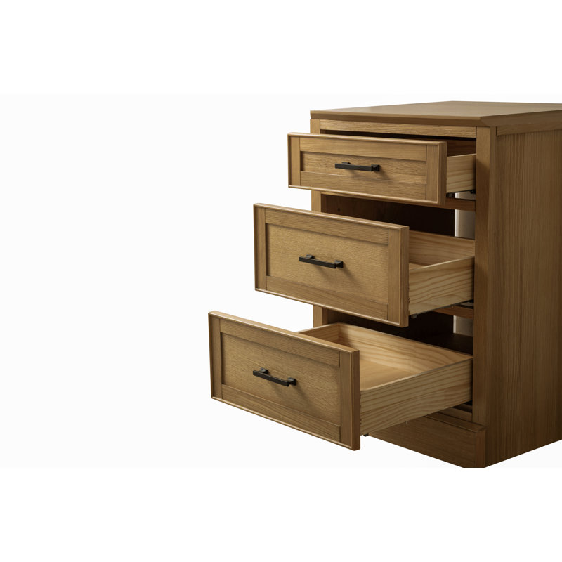 Arruda 84'' Double Bathroom Vanity with Quartz Top, Oak