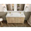 Teck d'Atlanta 60 po X P 22 po De salle de bain à double lavabo gris clair Quartz