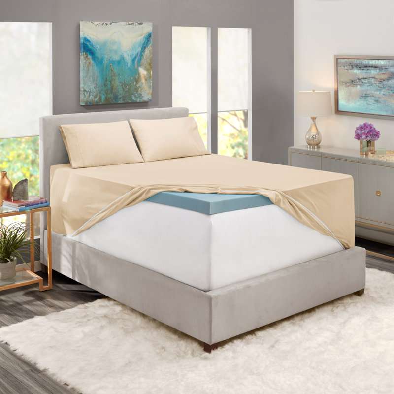 Microfiber Sheet Set, Cream, Full Fitted Sheet