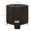 Smokeless Fire Pit 45cm Portable Wood Burning Firepit Black