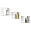 Rosemin 3 Piece Square Floating Shelf