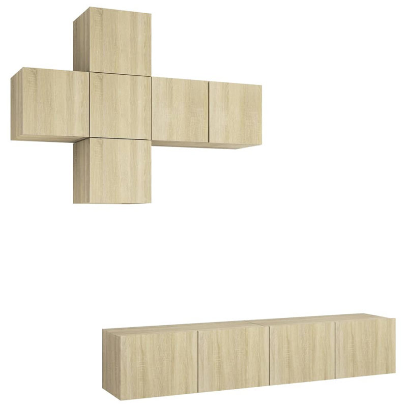 Azden Unfinished Entertainment Centre for TVs up to 32", Sonoma Oak