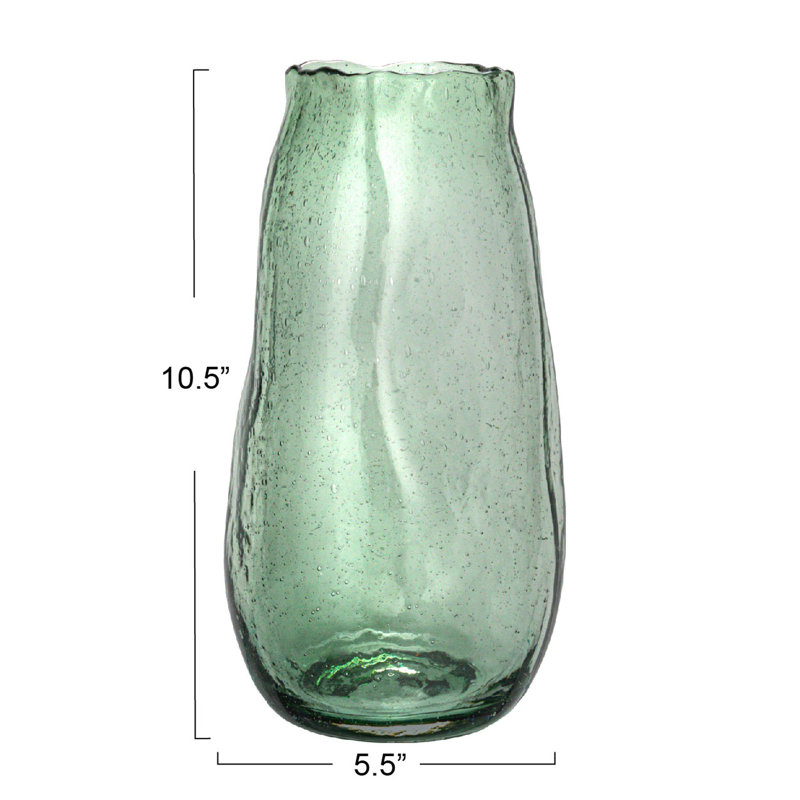 Azal 10.62'' Glass Table Vase